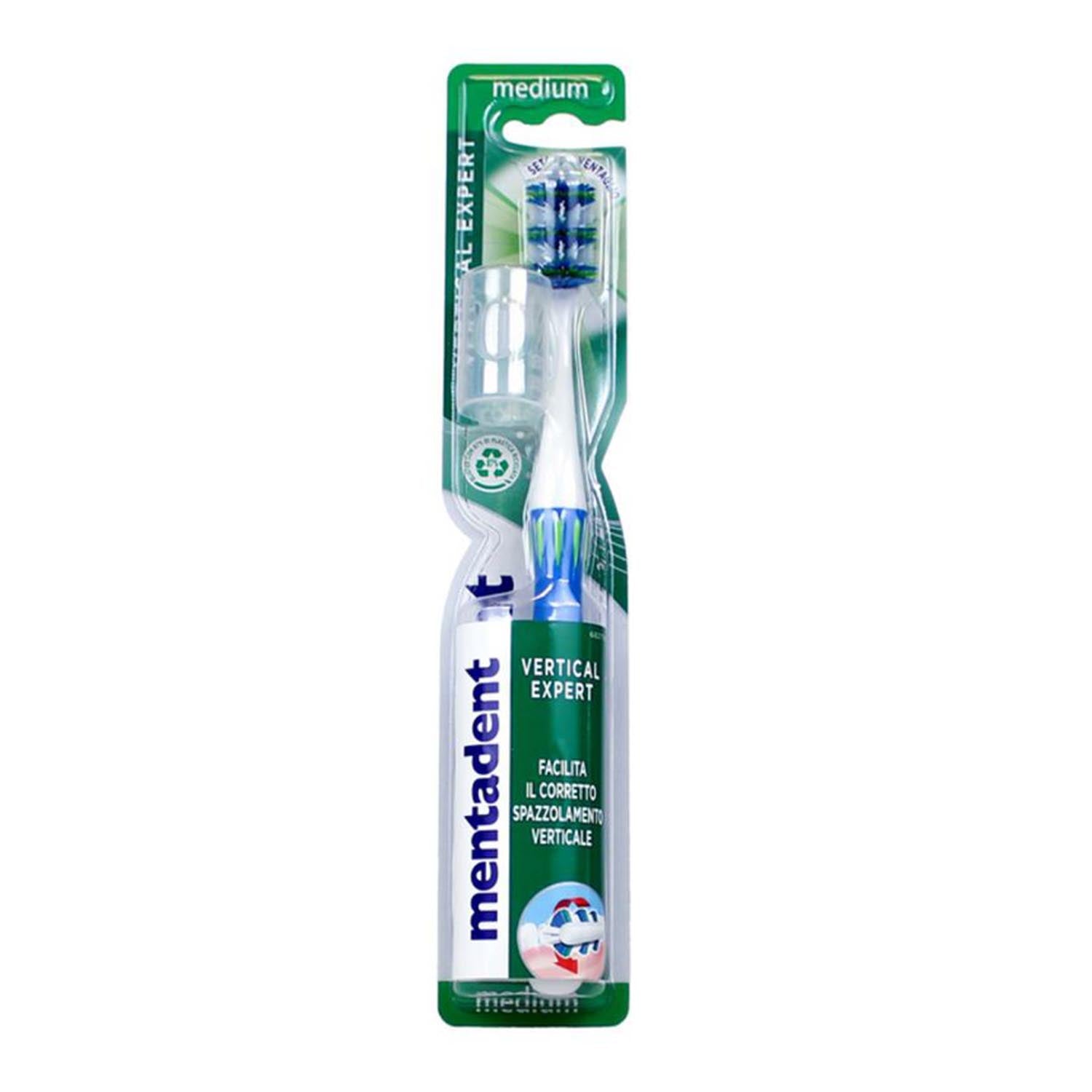 Mentadent Medium Vertical Expert Cepillo De Dientes 1Un